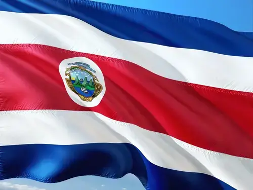 Costa Rica Visa Guide: Costa Rican flag