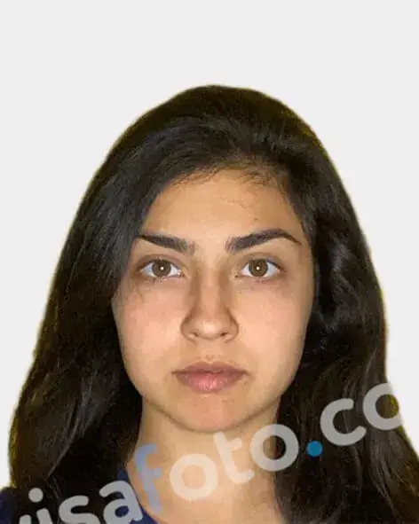 Example of a Georgian e-visa photo