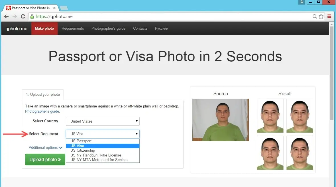 visafoto.com screenshot 3