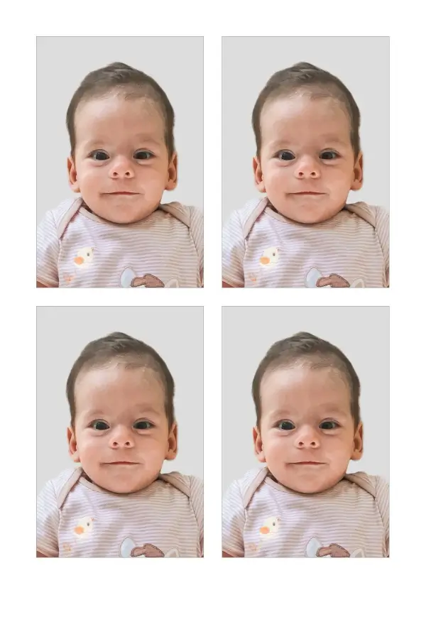 UAE baby passport photos for printing