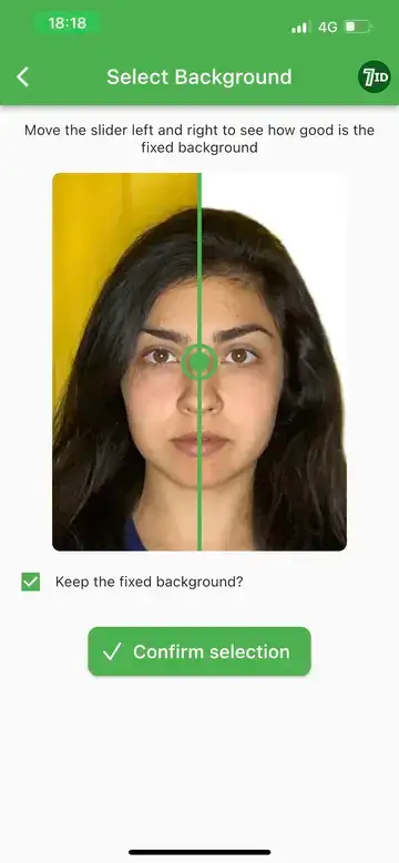 7ID-app: Singapore Visa Photo Background Editor