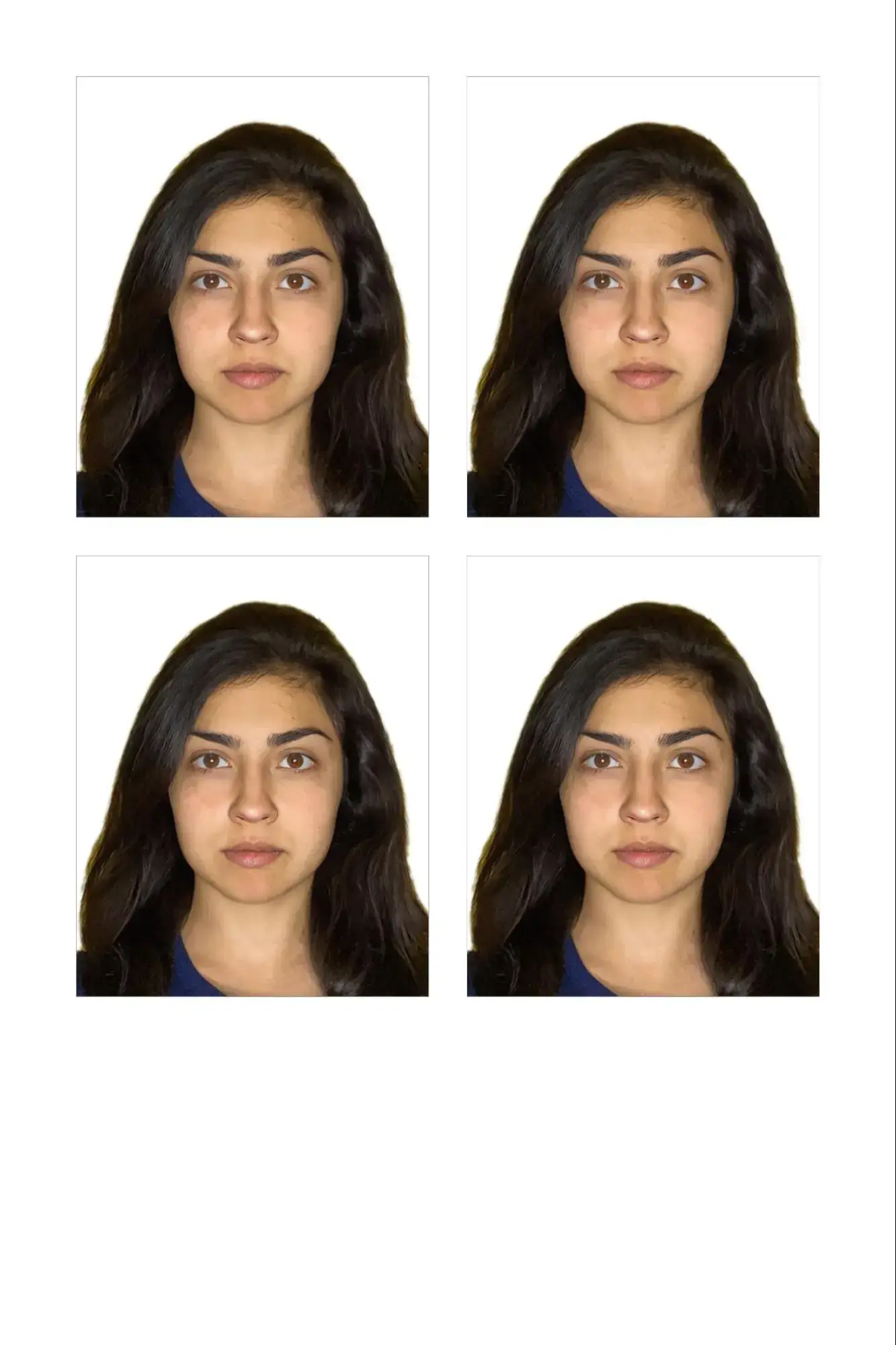 4x5 cm passport photos for printing