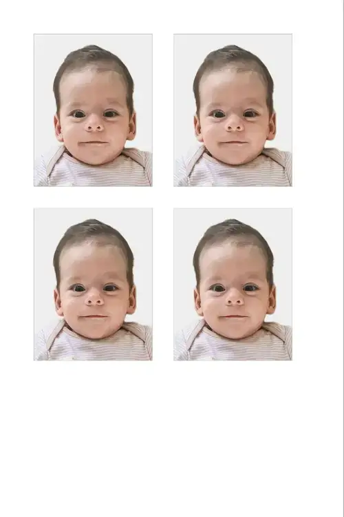 Australian child passport photos for printing