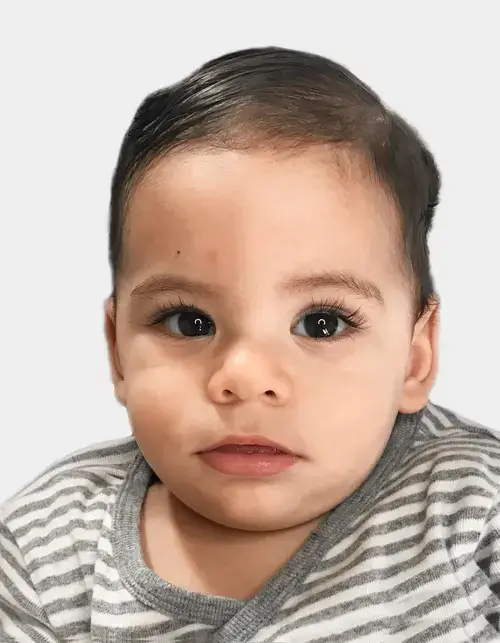 India baby passport photo example