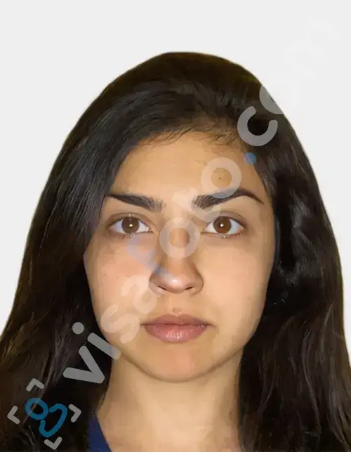 Example of a British visa photo for online application