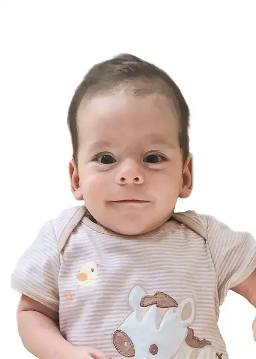 Example of a Canada baby passport photo