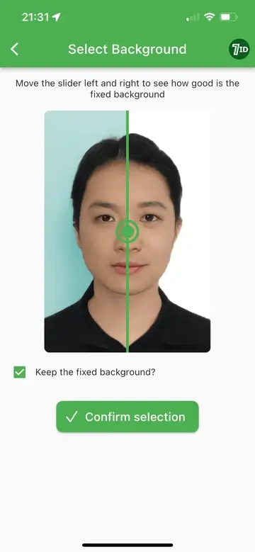 7ID: China Visa Photo Background Editor