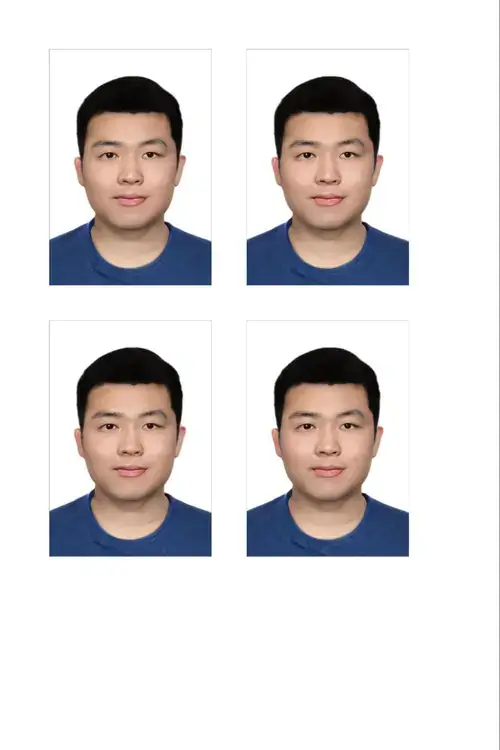 Chinese passport photos for printing