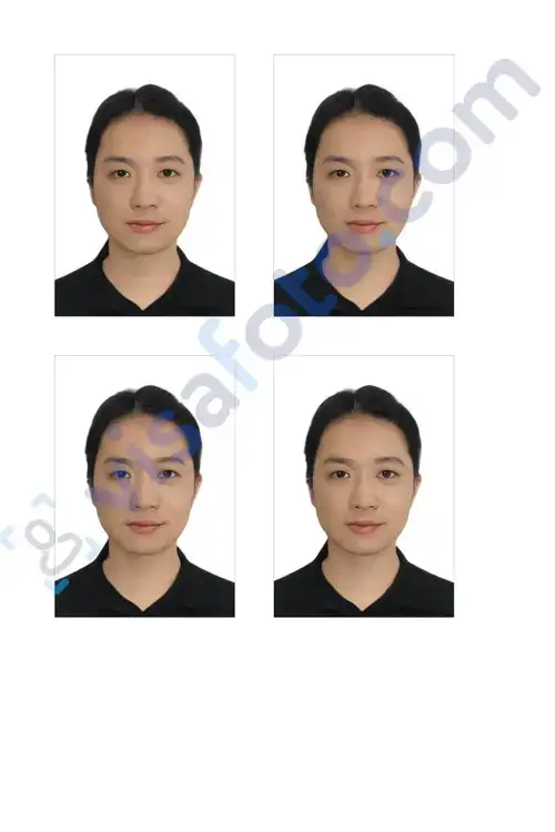 Chinese visa photos for printing
