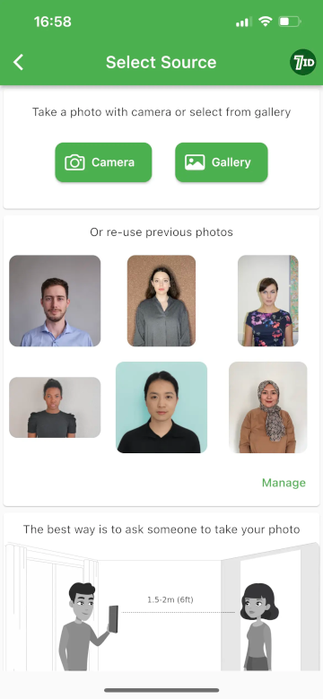 7ID App: Cyprus Visa Photo App