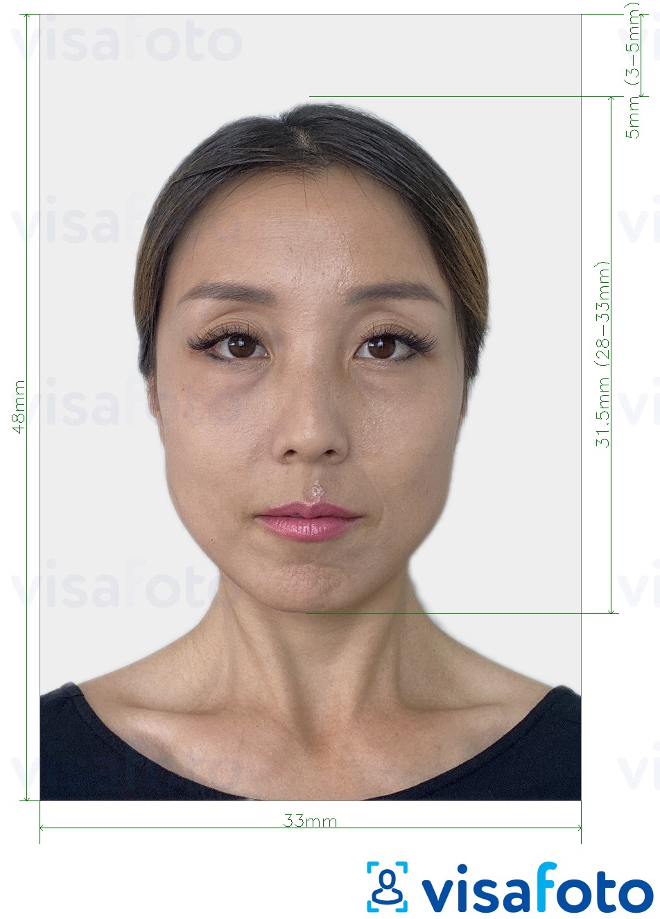 China Green Card photo example