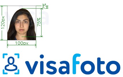 Example of photo for India registration of birth 100x120 pixel with exact size specification