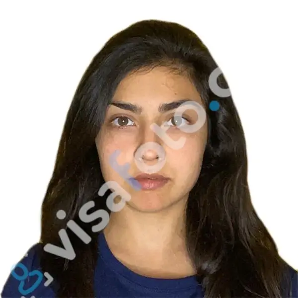 Example of an Indian passport photo