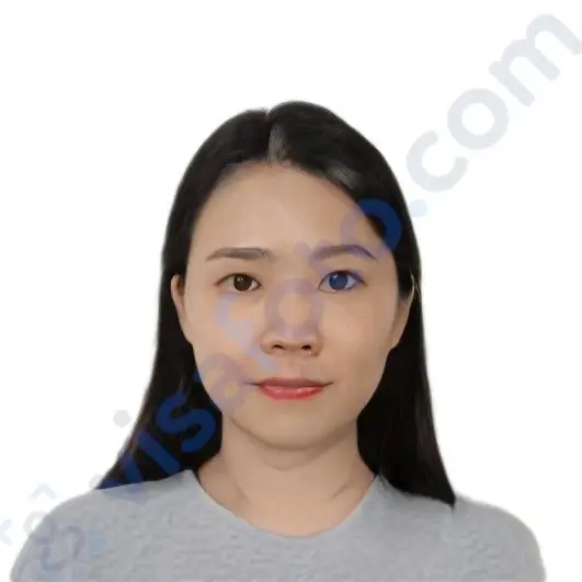 Example of a Japanese visa photo