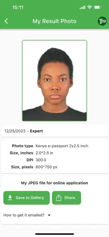 7ID: Kenyan Passport Photo Background Editor