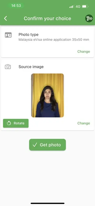 7ID App: Malaysia Visa Photo Size