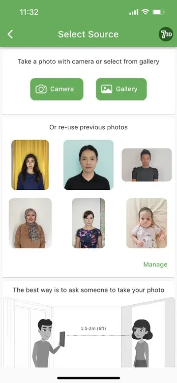 7ID App: Mexico Visa Photo App