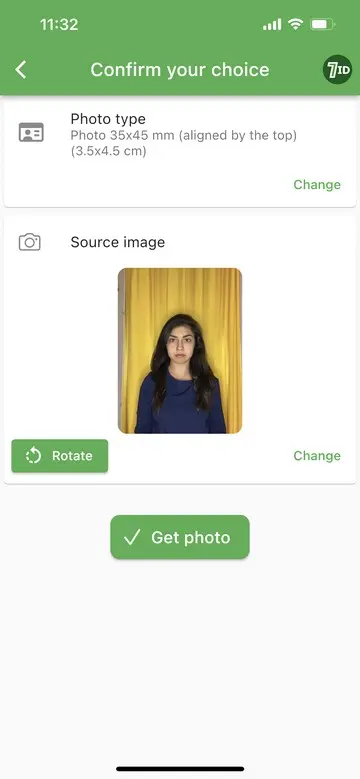 7ID App: Mexico Visa Photo Editing Tool