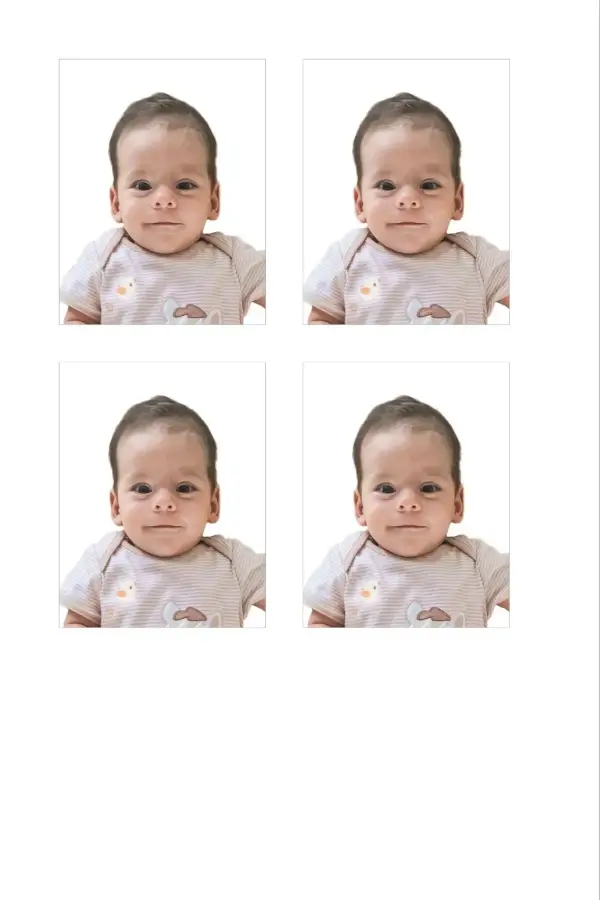 Pakistan baby passport photos for printing