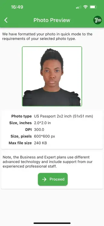 7ID App: Passport Photo With White Background