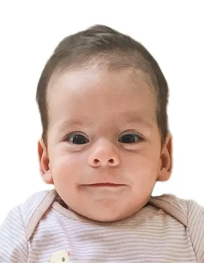 Example of a Singapore child passport photo for digital submission