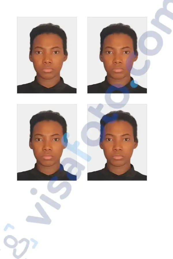 South Africa passport photo for printing