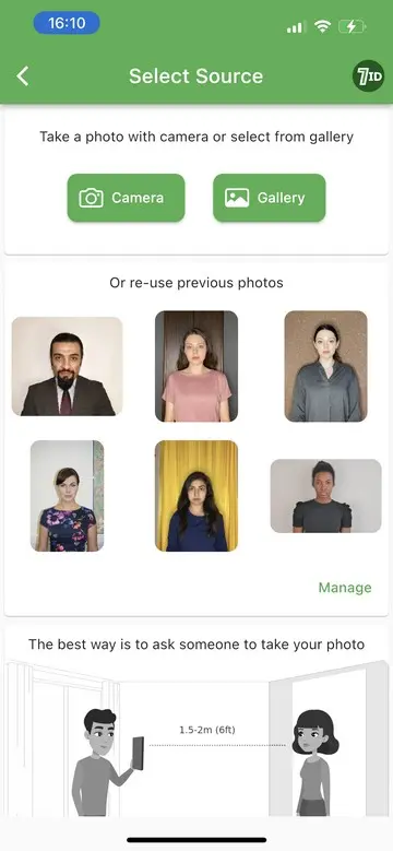 7ID App: Take a photo for Turkish Passport renewal in the UK