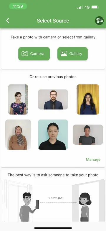 7ID App: Ecuador Visa Photo Maker