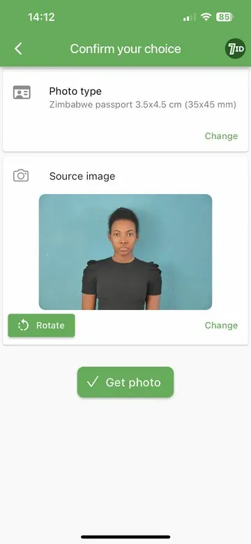 7ID App: Edit your passport photo with mobile phone